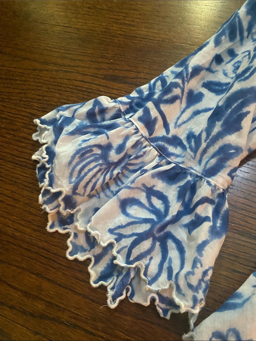 Lauren Jeans Co. 100% Cotton Boho Blouse Top Size Large - Picture 4 of 5
